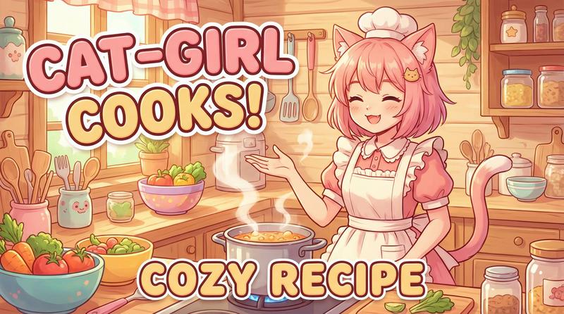 探花生活动漫-猫娘厨房日记-美食动漫教程